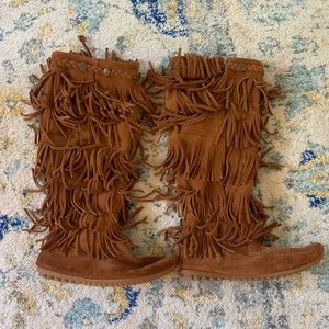 Minnetonka Fringe Boots